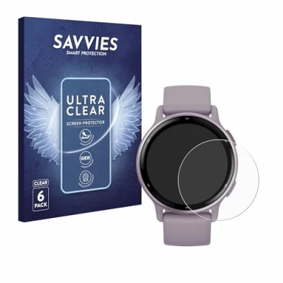 Afbeelding van Savvies (6 Stuks) Schermbeschermer voor Garmin vivoactive 5 Screen Protector Ultra Transparant
