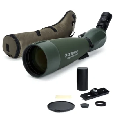 Afbeelding van Celestron 52306 Regal M2 22 67x100 mm ED schuine zoom spottingtelescoop met multi gecoate optiek, BaK 4 prisma&#039;s, lichte behuizing van alminiumlegering en gevoerde draaghoes, Groen