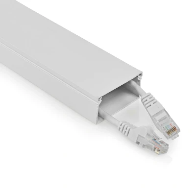 Afbeelding van Kabelgoot muur Nedis 25 mm kabel (1.1 meter, Aluminium, Zwart)