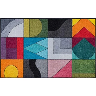 Afbeelding van wash+dry by Kleen Tex Vloerkleed Momix modern patchworkdesign, antislip, wasbaar