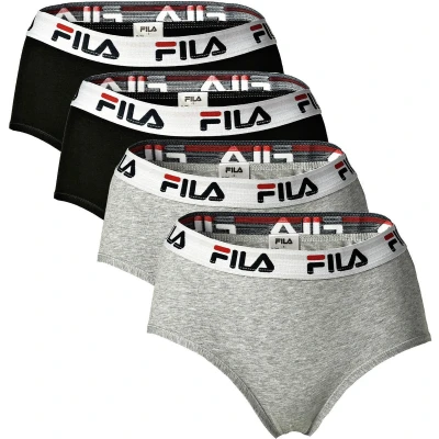 Afbeelding van Fila 4 PACK Slip, Dames, Maat: 40, Schwarz/grau