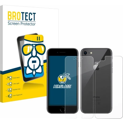Afbeelding van BROTECT Screenprotector voor Apple iPhone 8 (Voor+Achter) Folie Beschermfolie Beschermglas transparant