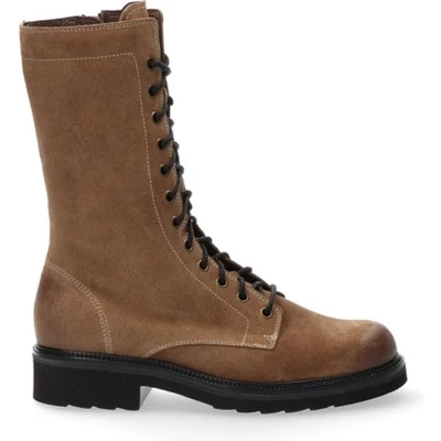 Afbeelding van Durea Veterboot 9737 805 8039 Tabacco Lichtbruin Suède Wijdte H