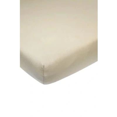 Afbeelding van Meyco Home Uni hoeslaken eenpersoonsbed sand 90x200cm
