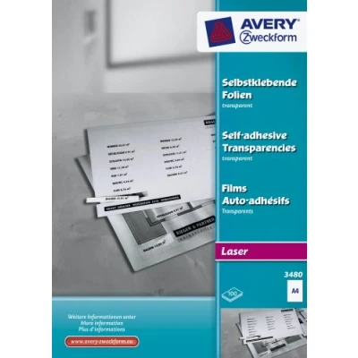 Afbeelding van Avery Transparante zelfklevende Folie3480