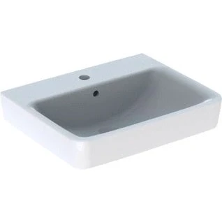 Afbeelding van Geberit Renova Plan wastafel 55 x 44 cm met kraangat/overloop wit
