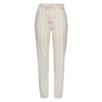Afbeelding van s.Oliver Pyjamabroek, Dames, Maat: 32/34, Apricot gestreift
