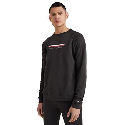 Afbeelding van Tommy Hilfiger Track Pyjamashirt, Heren, Maat: Large, Black