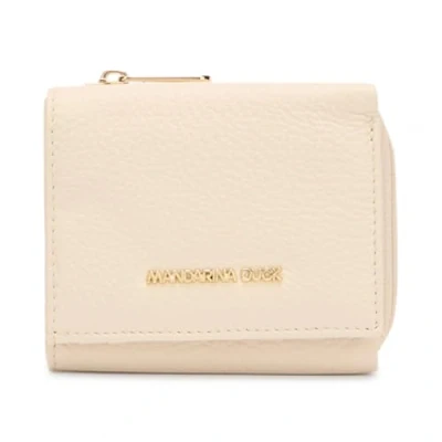 Afbeelding van MANDARINA DUCK Leren Portemonnee Mellow Wallet Almond Crème