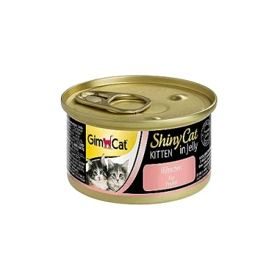 Afbeelding van 24x GimCat ShinyCat Kip voor Kittens 70 gr