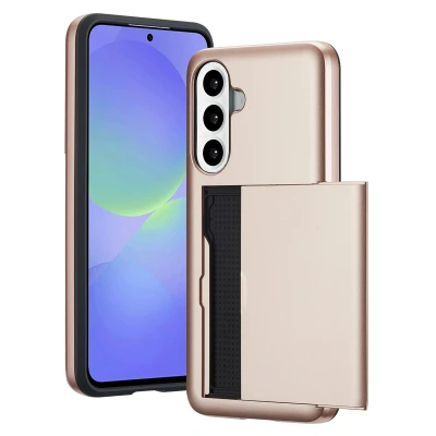 Afbeelding van imoshion Hoesje met pasjeshouder Geschikt voor Samsung Galaxy A56 (5G) / A36 Backcover Rose Gold