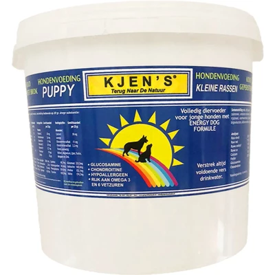 Afbeelding van Kjen&#039;s geperst hondenvoer Puppy/Kleine rassen Zalm 3,5 kg