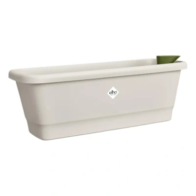 Afbeelding van Elho Noa Balkonbak M voor Buiten Waterreservoir 100% Gerecycled Plastic L52 x B20 H17.8 cm Warm Grijs
