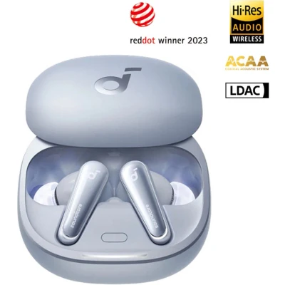 Afbeelding van soundcore Liberty 4 Prime auto ruisonderdrukkende oordopjes blauw echt draadloze met ACAA 3.0 Dual Dynamic Drivers voor Hi Res premium geluid Spatial Audio Modes Hartslagmeter