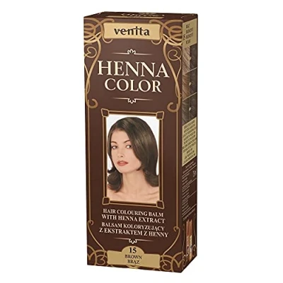 Afbeelding van Venita Henna Color Haarkleurmiddel, 15 bruin, 75 ml