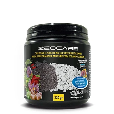 Afbeelding van Haquoss Zeocarb Actieve Koolstof en Zeoliet Filter Media Mix voor Aquarium Vijver Filters 820 g
