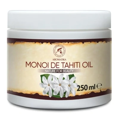Afbeelding van Monoi de Tahiti 250g, 100% puur natuurlijke lichaamsboter rijk aan mineralen &amp; vitamines voor Intensieve huidverzorging massage wellness cosmetica ontspanning anti rimpels aging hydrateert vochtinbrengend