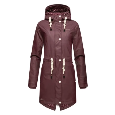 Afbeelding van Navahoo Flower OF Ocean Parka, Dames, Maat: XS, Dark red melange