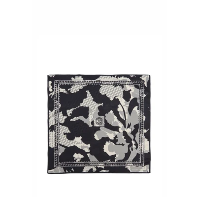 Afbeelding van comma MIT Ornamentalem Sjaal, Dames, Maat: One Size, Navy