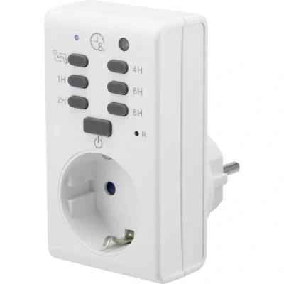 Afbeelding van Renkforce 1289333 Stekkerdoos timer Analoog Dagprogramma 1800 W IP20 Schemerfunctie, Countdown functie