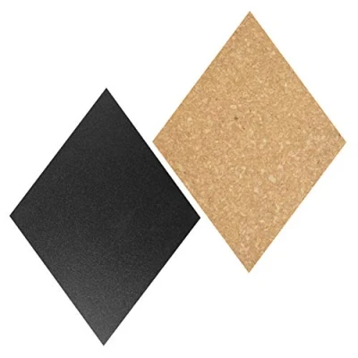 Afbeelding van Securit Kurk En Krijtbordset Diamant 7 Stuks Met Krijtmarker, Punaises Bevestigingsstrips