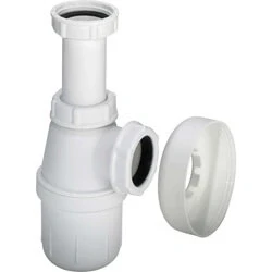 Afbeelding van Viega bekersifon met rozet 1.1/4&quot; x 32 mm kunststof wit