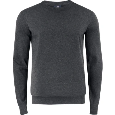 Afbeelding van Cutter &amp; Buck Oakville Crewneck Heren 355416 Antraciet Melange XXL