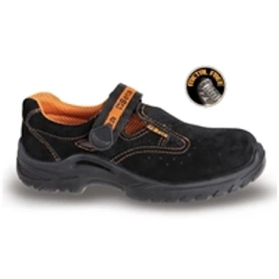Afbeelding van Beta BetaWORK Zachte suede sandaal, met klittenbandsluiting 7216BKK 35 072160335