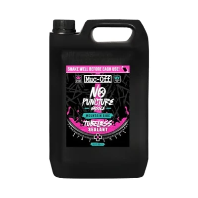Afbeelding van Muc Off No Puncture Hassle MTB Tubeless Sealant, 5 Litre Tyre Sealant for Bicycle Repair Bike Mountain Bikes