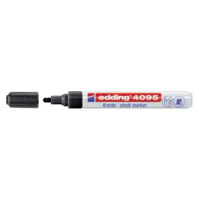 Afbeelding van edding 4095 kalk / window marker zwart 1ST 2 3 mm 4 4095001