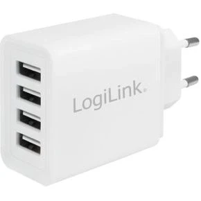 Afbeelding van LogiLink PA0211W oplader voor mobiele apparatuur Wit Binnen