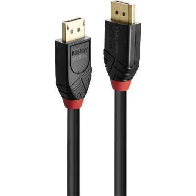 Afbeelding van LINDY 41169 DisplayPort kabel Aansluitkabel stekker, stekker 10.00 m Zwart Vergulde