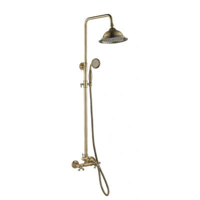 Afbeelding van Aquadesign Marseille Douchekolom met regendouche en handdouche brons 1208958461