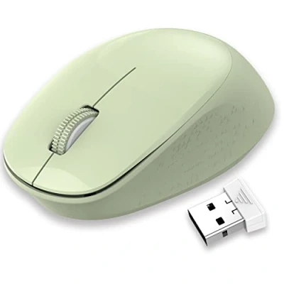Afbeelding van LeadsaiL Muis draadloos, draadloze muis, ergonomische PC/computermuis, 2.4G stil met USB ontvanger, 1600 dpi, 3 toetsen muizen voor laptop/Windows, MacOS Linux, Chromebook, Microsoft Pro