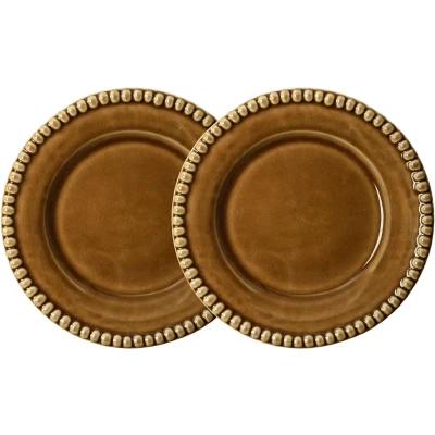 Afbeelding van Pottery Jo Daria ontbijtbord 22cm Umbra (set van 2) Kleine borden