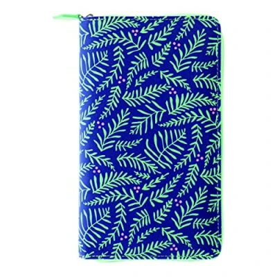 Afbeelding van Filofax Saffiano Personal MT028776 Limited Edition compacte organizer met ritssluiting in lederlook en zes ringen blauw