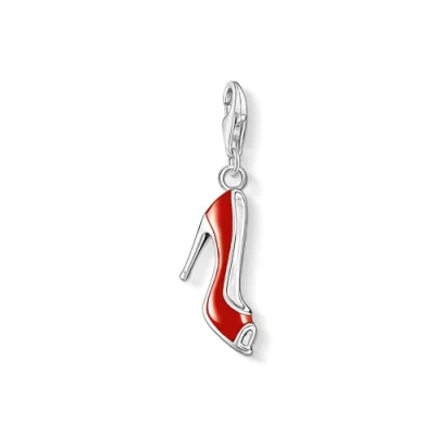 Afbeelding van Thomas Sabo damesbedel Club hanger pomp/schoen rood geëmailleerd 925 sterling zilver 0301 007 10