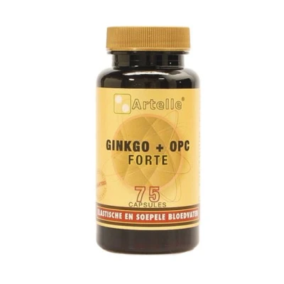 Afbeelding van Artelle Ginkgo + OPC Forte Capsules 75 st *