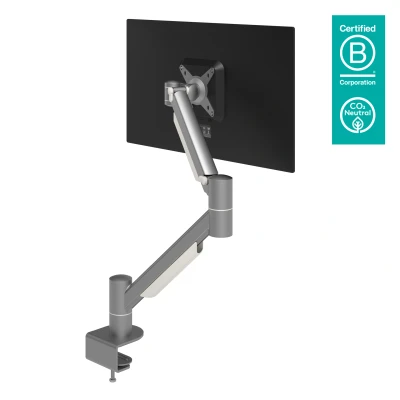 Afbeelding van Dataflex Viewmate Plus Monitorarm Draai/ Kantelbaar Zilver