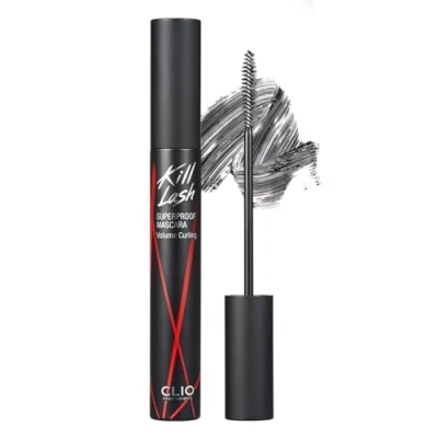 Afbeelding van CLIO Kill Lash Superproof Mascara, volumineus, verlengend, dik, waterdicht, veegvast, duurzaam, volumecurling (#02), 7,1 ml