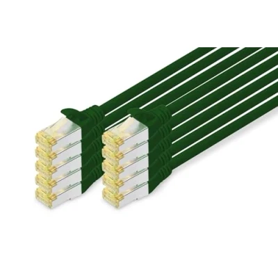 Afbeelding van Digitus DK 1644 A 030 G 10 RJ45 Netwerkkabel, patchkabel CAT 6A S/FTP 3.00 m Groen 1 stuk(s)