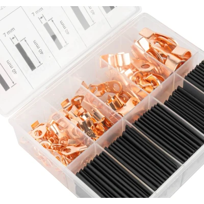 Afbeelding van Krimpkous + ring kabelschoen set 160 stuks