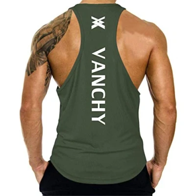 Afbeelding van Cabeen Fitnesstanktop voor heren, bodybuilding tanktop stringer, mouwloos