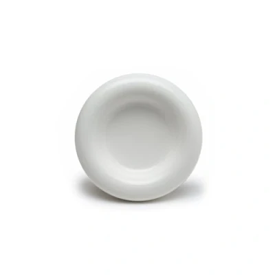 Afbeelding van LucyBalu® Drop Kattenbak van porselein, verhoogde kattenvoerbak, waterbak voor katten, porseleinen voerbak, kattenkom, drinkbak kat, ergonomische wit