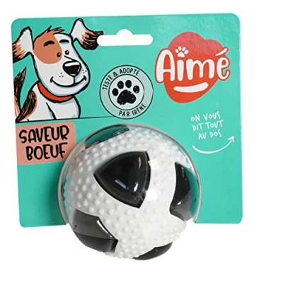 Afbeelding van Aimé Speelbal voor honden met geluid en vleesgeur, 8 cm lang, S