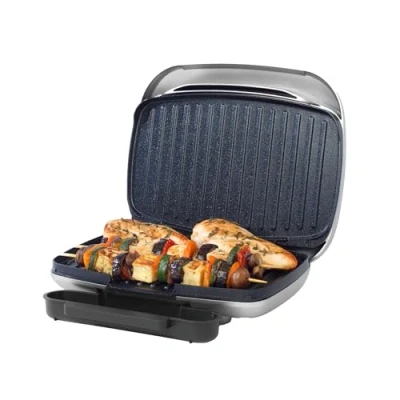 Afbeelding van Petra Health Grill Smartstone niet klevende platen eenvoudig te reinigen verwijderbare lekbak