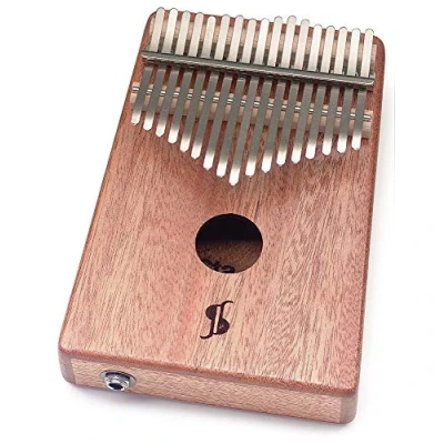 Afbeelding van Stagg KALI PRO17E MA elektrisch versterkbare professionele kalimba duimpiano 17 toetsen in Mahonie + tas, hamer &amp; accessoires