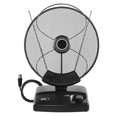 Afbeelding van EMOS Design kamerantenne J0705, actieve digitale binnenantenne voor ontvangst van DVB T, T2, DAB, met geïntegreerde LTE/5G filter en versterker