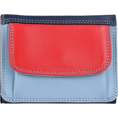 Afbeelding van Mywalit Kleine Tri fold Portemonnee Leren 8 cm