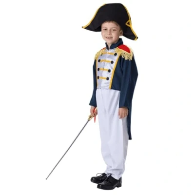 Afbeelding van Dress Up AmericanHistorisch Colonial General Costume Set For Kids